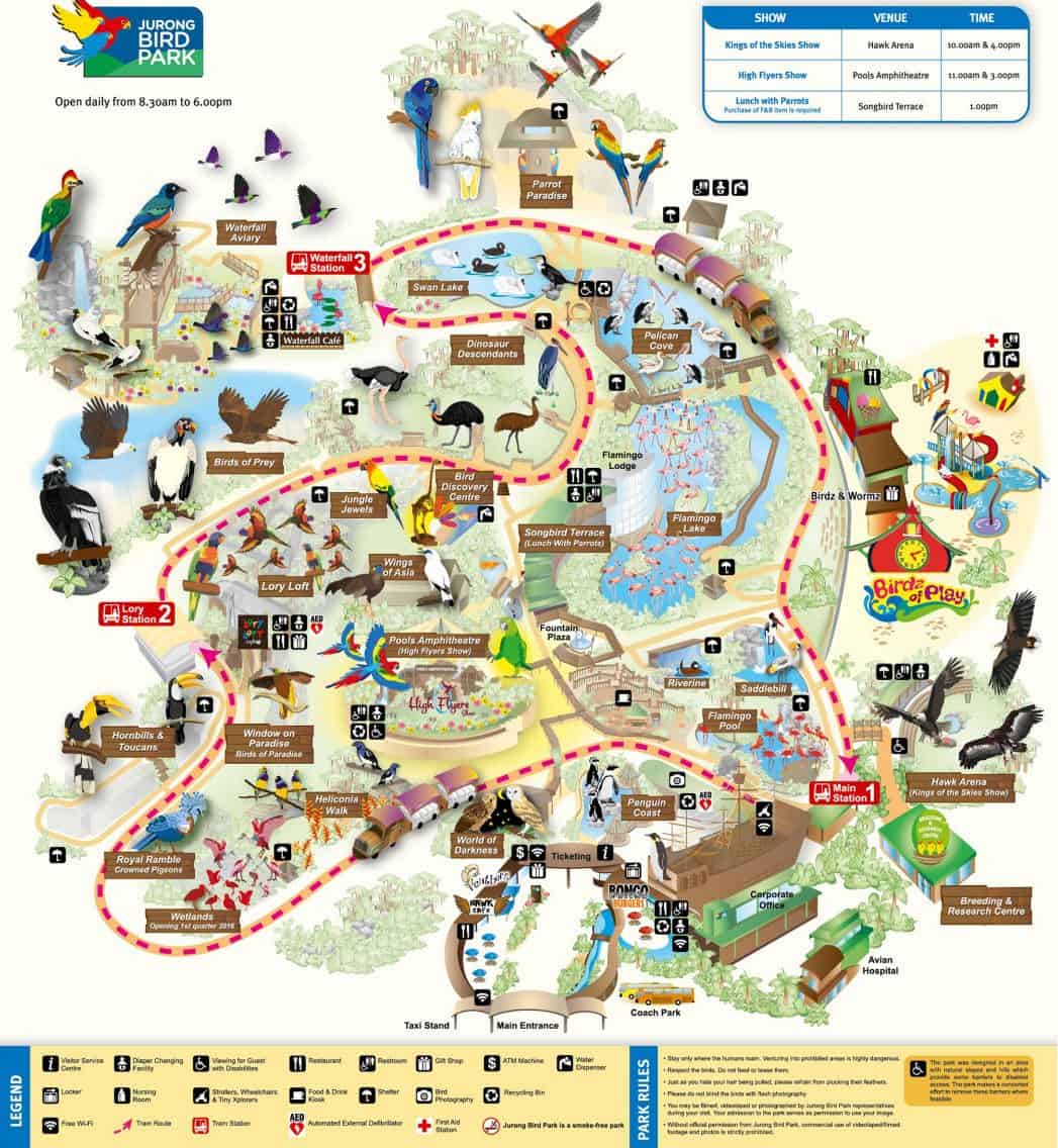 Jurong Bird Park Singapore Opening Hours, Ticket Prices & Map