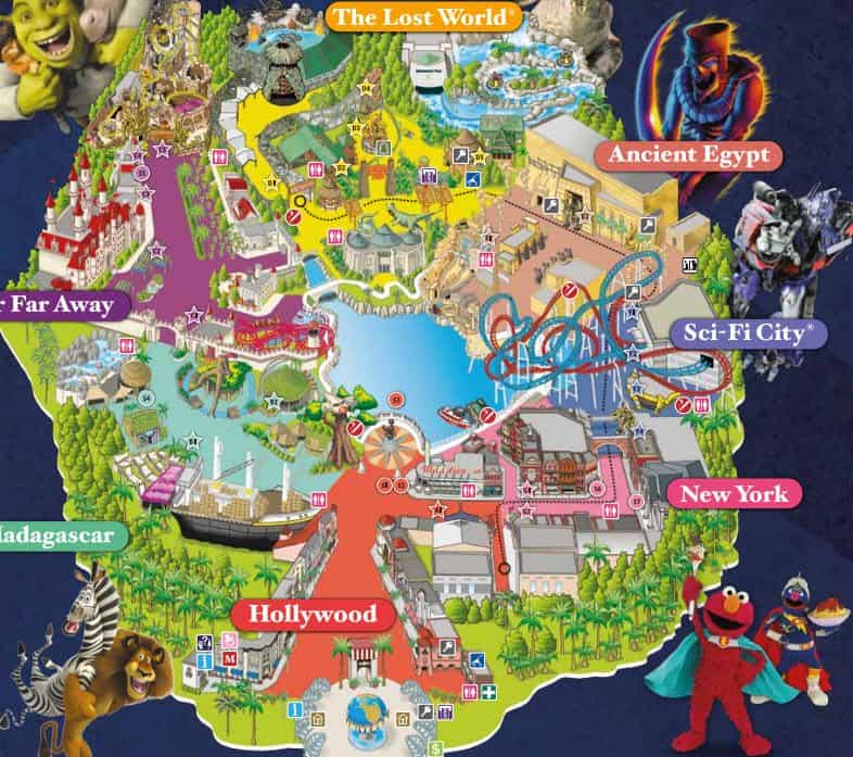 Image result for universal studios map singapore