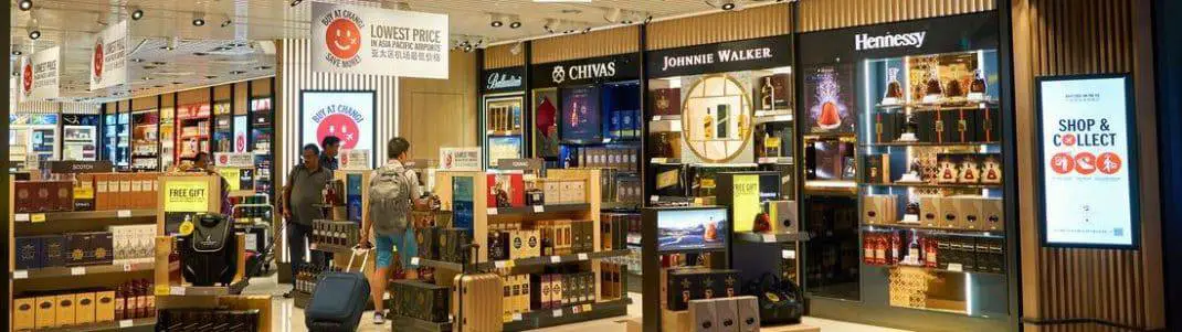 Duty Free at Singapore Changi Airport - Liquor & Cosmetics