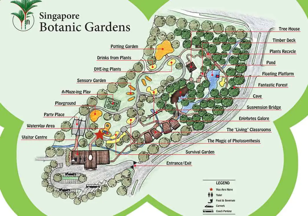 Jacob Ballas Children's Garden - Botanic Gardens Cafe & Map Singapore