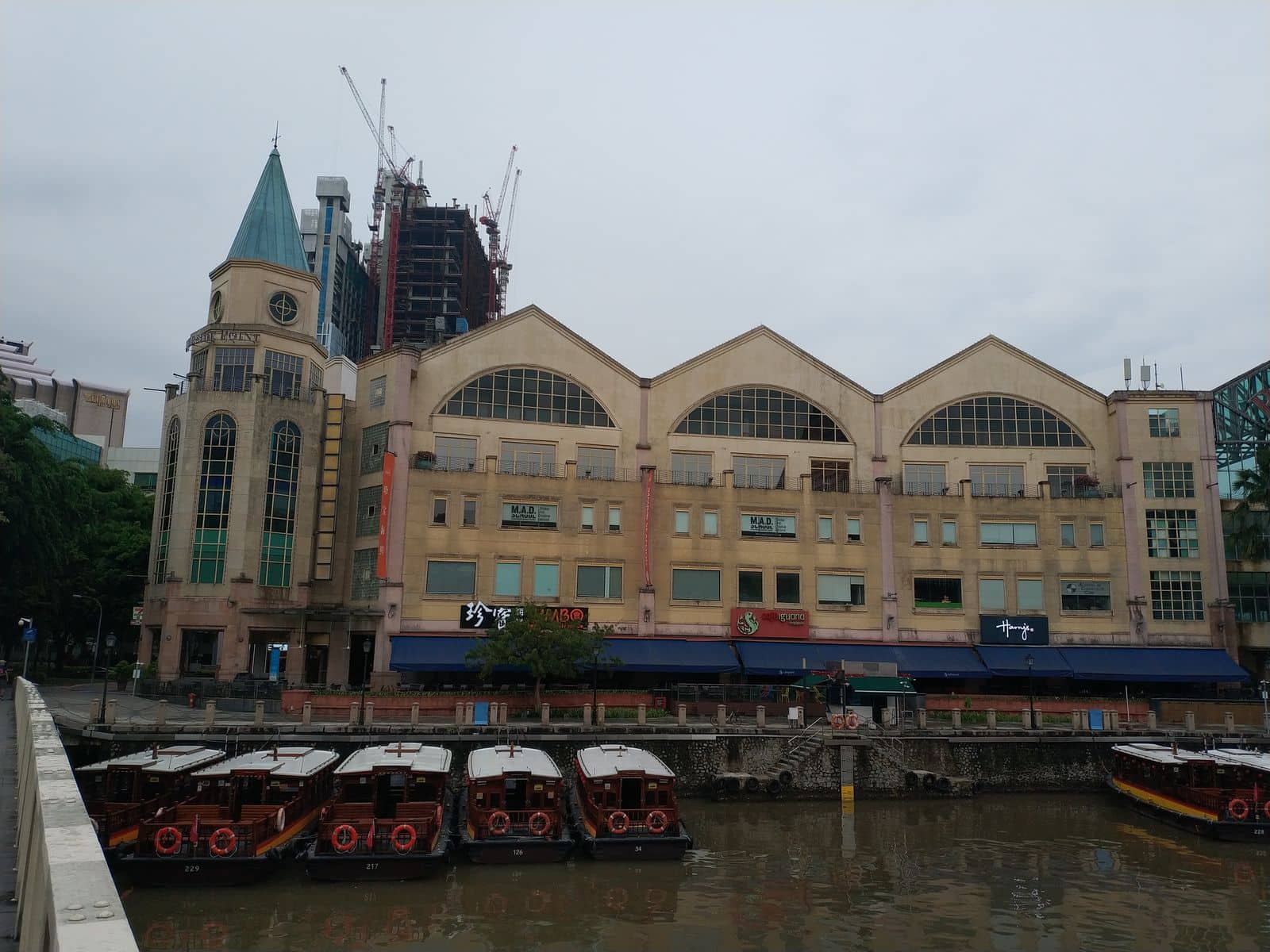 The Riverside Point Shopping Mall with Shops Bars and Restaurants