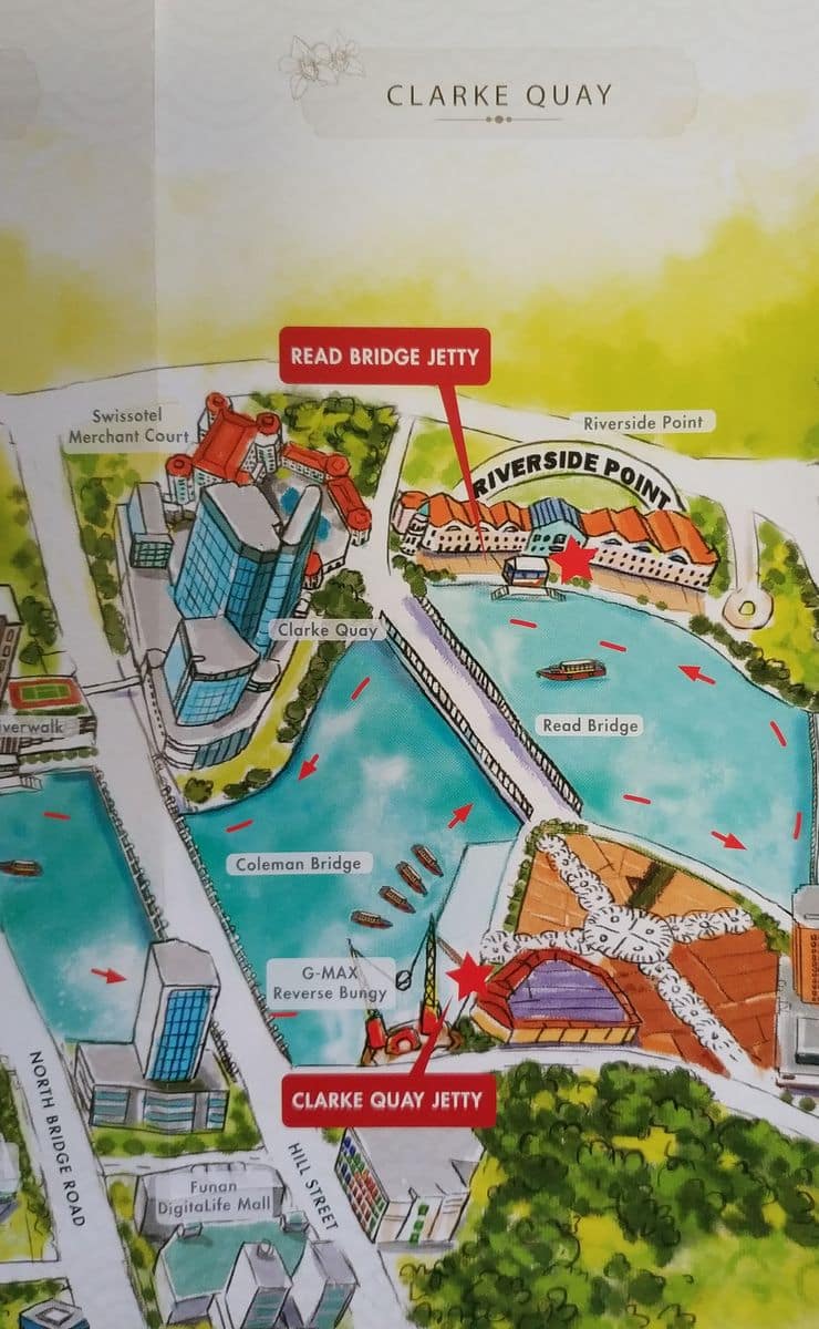 singapore river cruise map